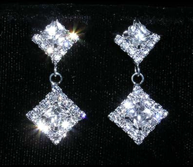 #14809 - Princess Cut Earrings-0